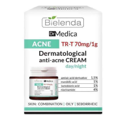 Bielenda Dr Medica Acne Przeciwtrądzikowy Krem do Twarzy do Cery Tłustej 50ml