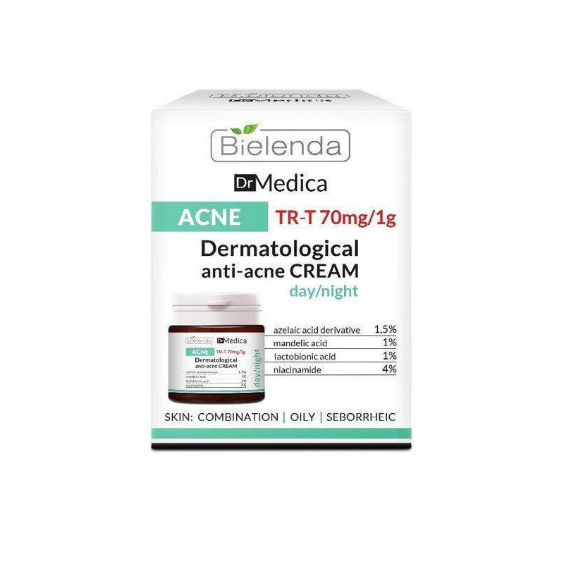 Bielenda Dr Medica Acne Przeciwtrądzikowy Krem do Twarzy do Cery Tłustej 50ml