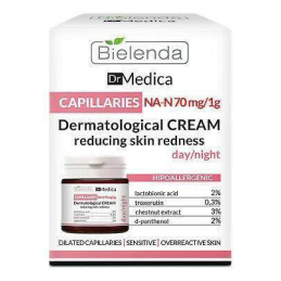 Bielenda Capillary Skin Dermatologiczny Krem do Twarzy na Zaczerwienienia na Dzień i na Noc 50ml