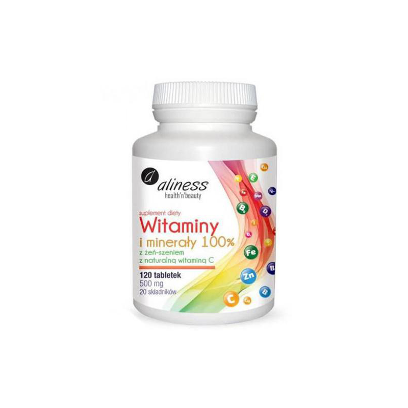 ALINESS Witaminy i minerały 100% - 120 tabl