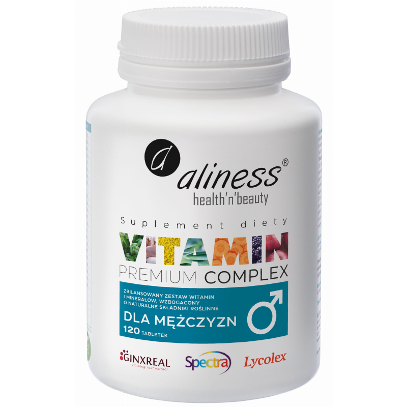 Aliness Vitamin Premium Complex dla mężczyzn - 120 tabl