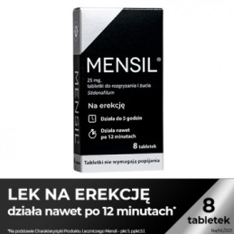 MENSIL 25mg do żucia - 4 tabletki