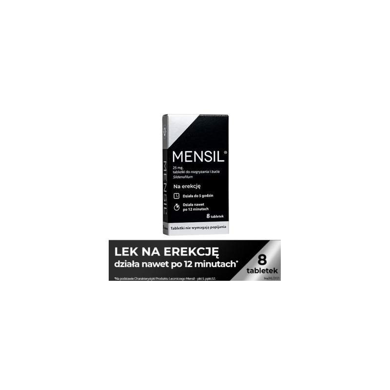 MENSIL 25mg do żucia - 4 tabletki