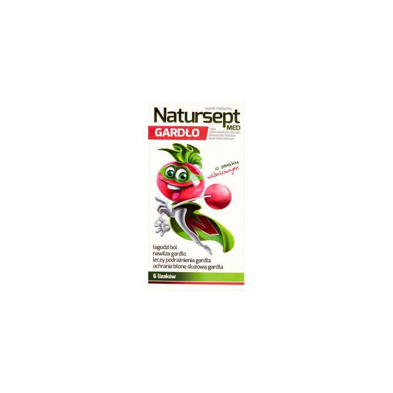 NATURSEPT MED Gardło Lizaki  - 6 szt