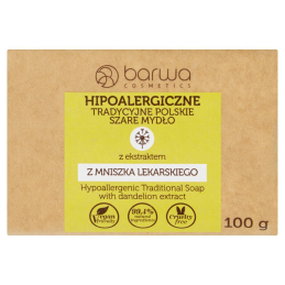Barwa Hipoalergiczne Tradycyjne Polskie Szare Mydło z Ekstraktem z Rumianku 100g