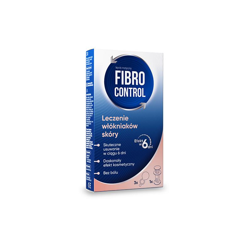 Fibrocontrol Plastry do usuwania włókniaków z aplikatorem, 3 szt