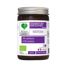BeOrganic Ostropest Bio + Karczoch Bio 400 mg - 50 kap