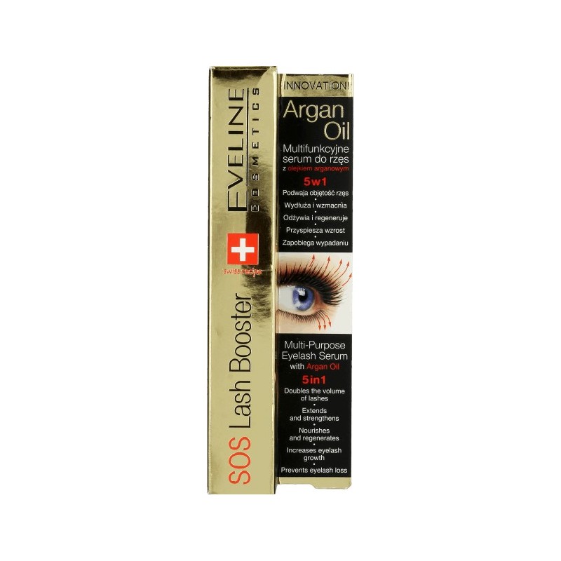 Eveline SOS Lash Booster serum do rzęs z olejkiem arganowym 5w1 10 ml