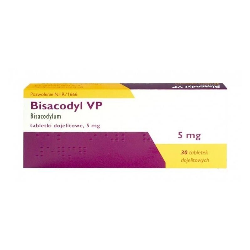 Bisacodyl 5 mg x 30 tabl