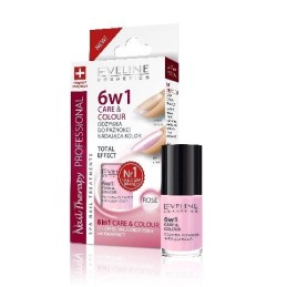 Eveline odżywka do paznokci nadająca kolor 6w1 care&colour nude 5 ml