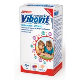 VIBOVIT JUNIOR Witaminy+Żelazo - 30 tabletek