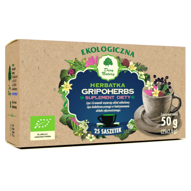 POLECANA PRZY GRYPIE - herbatka ekspresowa ekologiczna