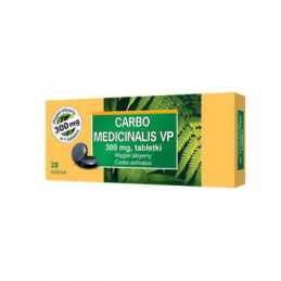 Carbo medicinalis 300 mg x 20 tabl