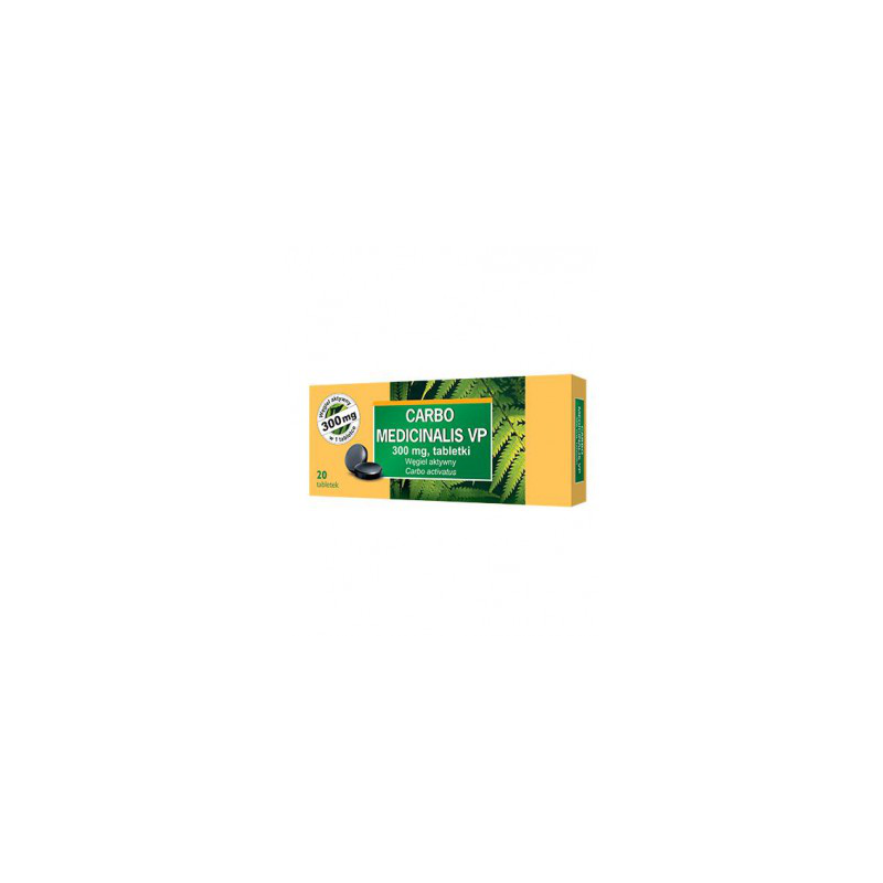 Carbo medicinalis 300 mg x 20 tabl