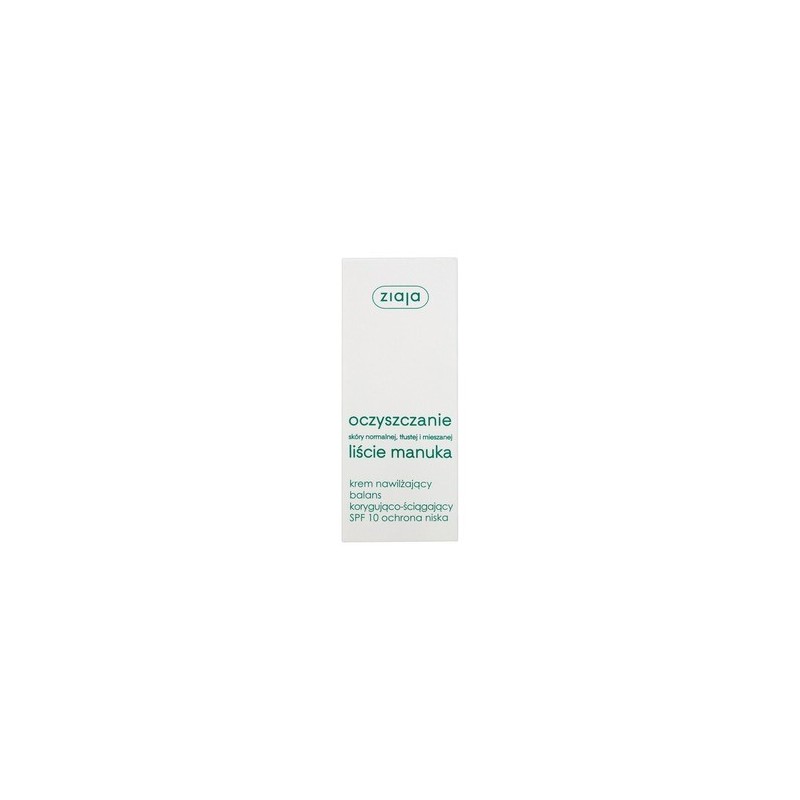 ZIAJA Manuka krem nawilżający balans korygująco-ściągający SPF 10 - 50 ml