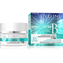 EVELINE Hyaluron Expert 40+, krem-koncentrat p/zmarszczkowy na dzień i na noc, 50ml