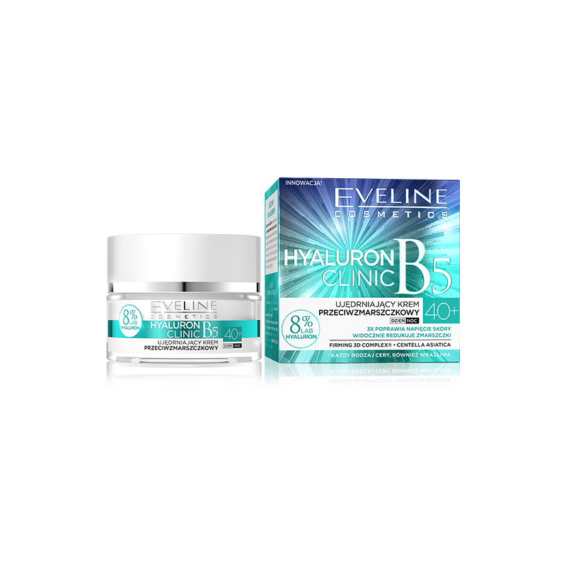 EVELINE Hyaluron Expert 40+, krem-koncentrat p/zmarszczkowy na dzień i na noc, 50ml