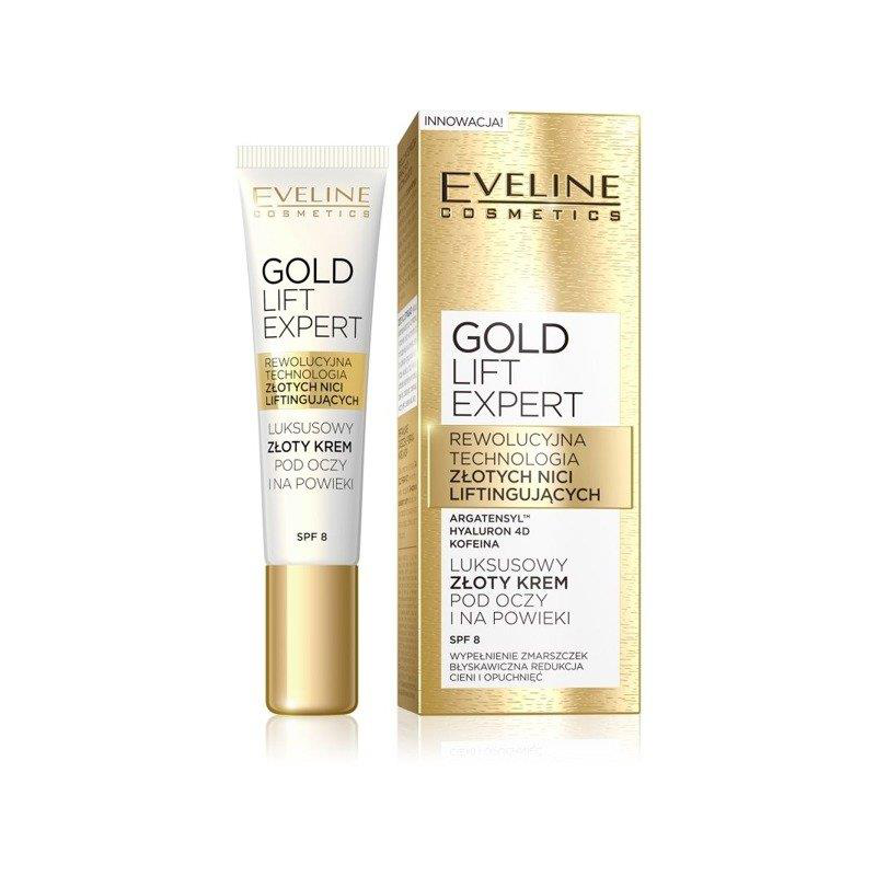  EVELINE Gold Lift Expert, krem-serum pod oczy i na powieki, 15ml