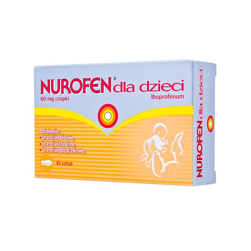 Nurofen dla dzieci 60 mg x 10 czopków