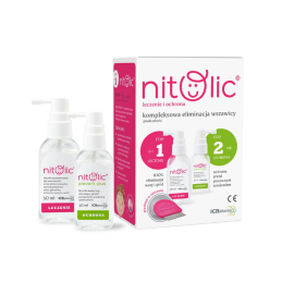 Pipi Nitolic spray przeciw wszawicy (30ml + grzebień) ZESTAW