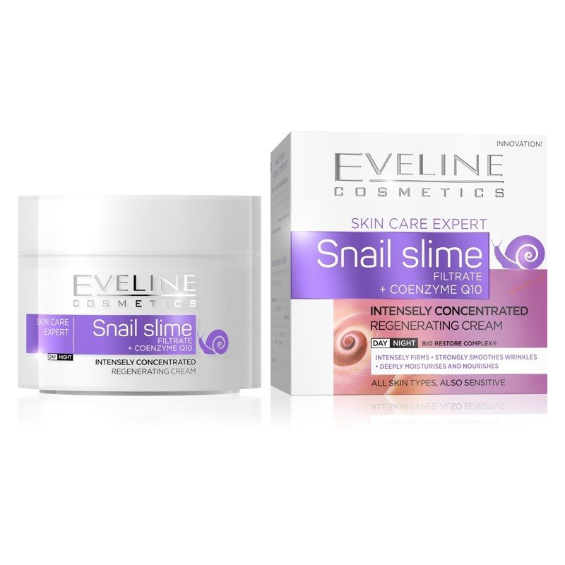 Eveline Filtrat ze śluzu ślimaka + Koenzym Q10  krem na Dzień i Noc 50ml