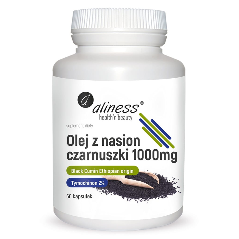 ALINESS Olej z nasion czarnuszki 1000 mg - 60 kaps
