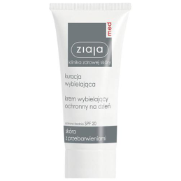 ZIAJA MED Kuracja Wybielająca Krem wybielający ochronny na dzień SPF 20 - 50 ml