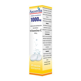 ASCORVITA Witamina C 1000 mg - 20 tabl. mus