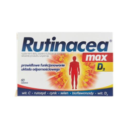 RUTINACEA MAX D3 wsparcie odporności - 60 tabl