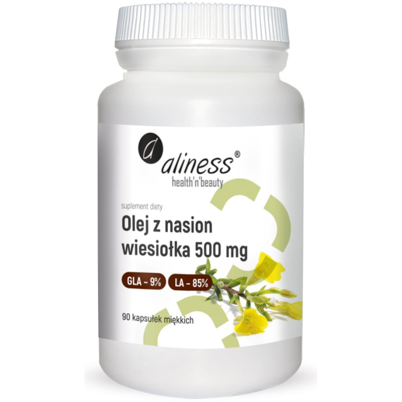 ALINESS Olej z nasion wiesiołka 9%/85% 500 mg x 90 caps