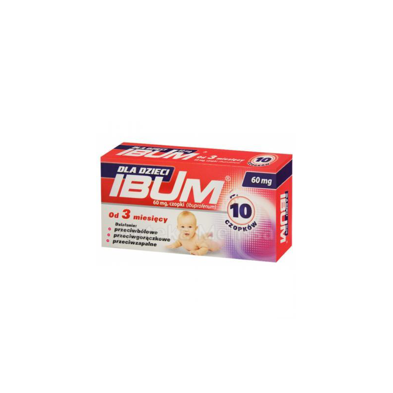 IBUM Czopki dla dzieci 125 mg - 10 szt