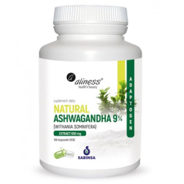 ALINESS Natural Ashwagandha 9% 600 mg - 100 kap