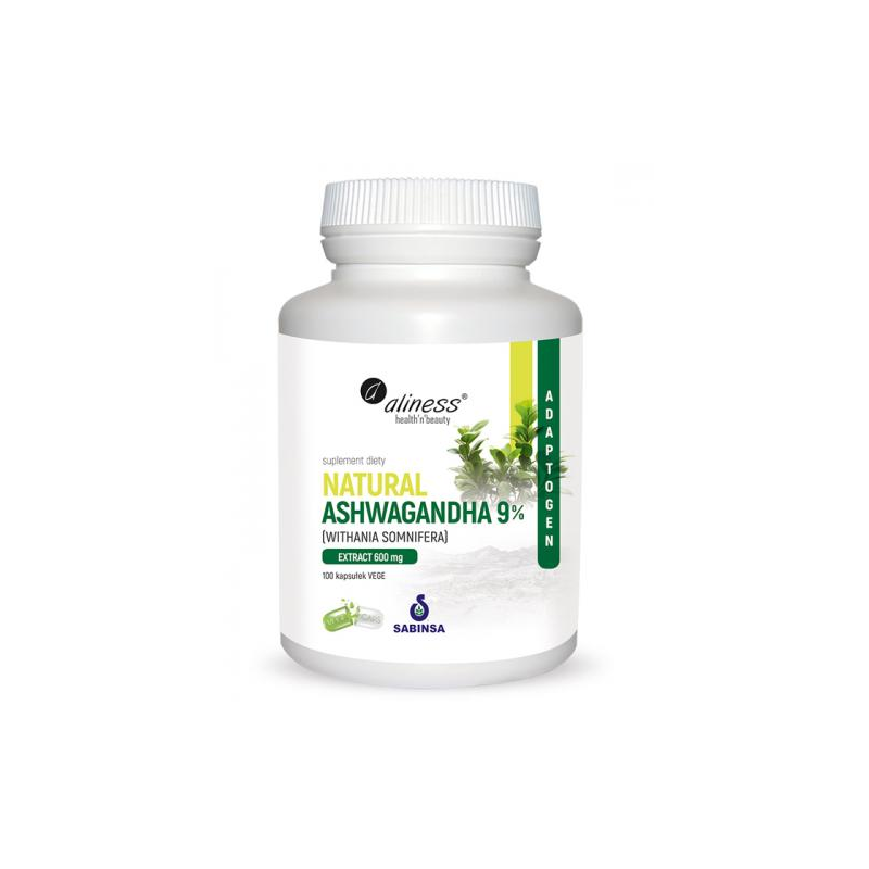 ALINESS Natural Ashwagandha 9% 600 mg - 100 kap