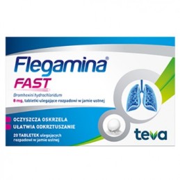 Flegamina Fast 8 mg, 20 tab