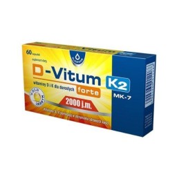 D-Vitum forte witamina D 2000 j.m. K2 - 60 kapsułek