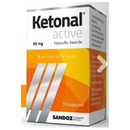 Ketonal active 50 mg x 30 kaps