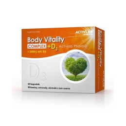 Activlab Pharma Body Vitality Complex + D3 - 30 kap