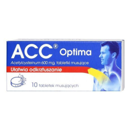 ACC OPTIMA 600 mg - 10 tabl.mus