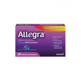 ALLEGRA 120 mg - 20 tabletek