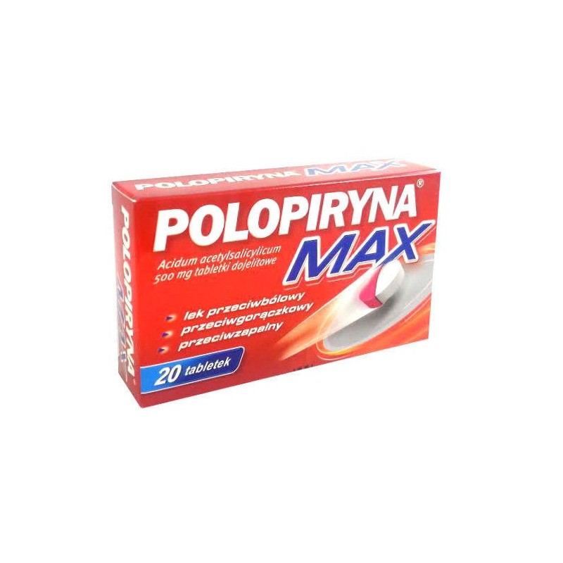 Polopiryna max 500 mg x 20 tabl dojelitowych