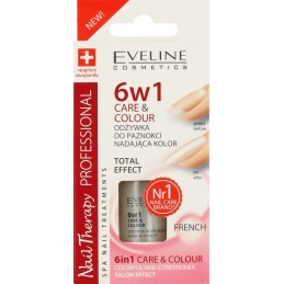 Eveline odżywka do paznokci nadająca kolor 6w1 care&colour FRENCH 5 ml