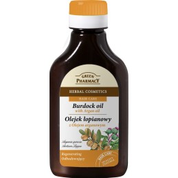 Green Pharmacy olejek łopianowy z olejem arganowym odbudowujący 100 ml