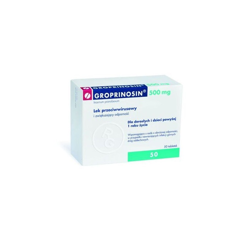 GROPRINOSIN 0,5 g - 50 tabletek