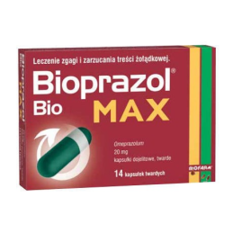 BIOPRAZOL BIO MAX 20 mg - 14 kapsułek