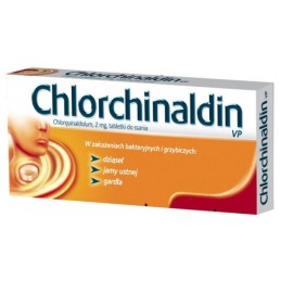 CHLORCHINALDIN - 20 tabletek do ssania