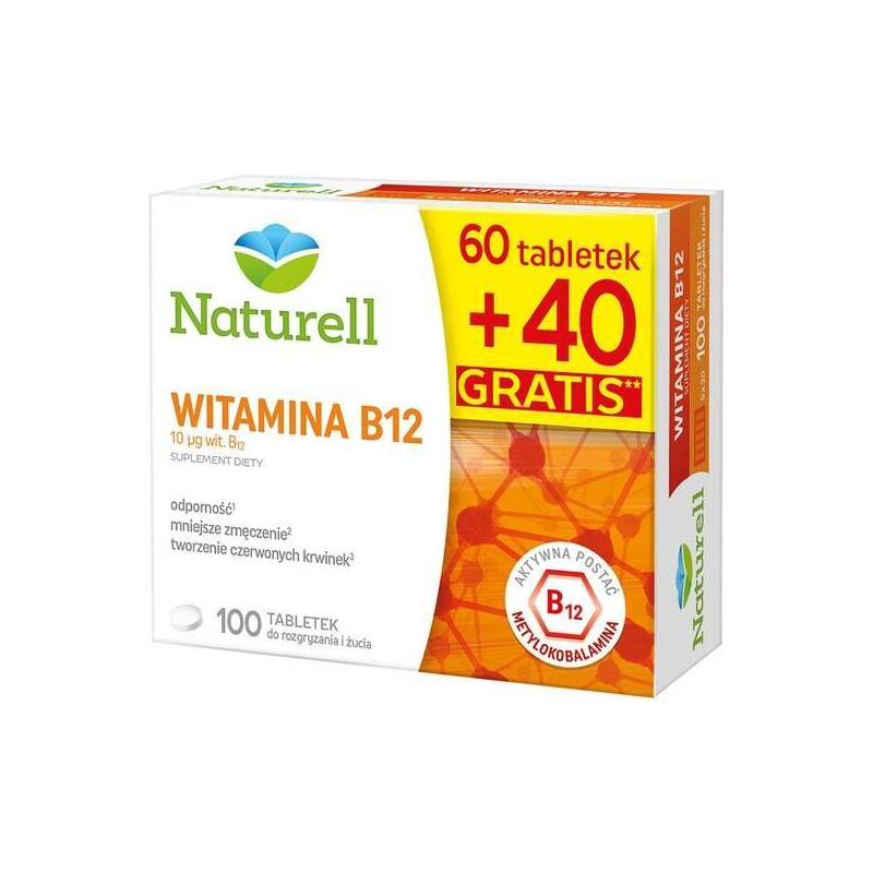 Witamina B12 Forte - 60 tabletek do ssania
