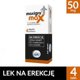 Maxigra Max 50 mg - 4 tabl