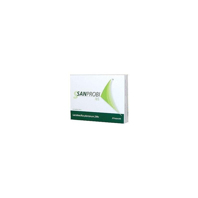 Probiotiques Sanprobi IBS - 20 Gélules - Lactobacillus Plantarum 299v - Pour Intestins Irritable - Neuf