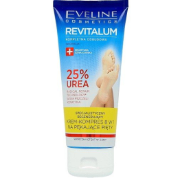 Eveline Revitalum 25%  - specjalistyczny regenerujący krem-kompres na pękające pięty 100 ml