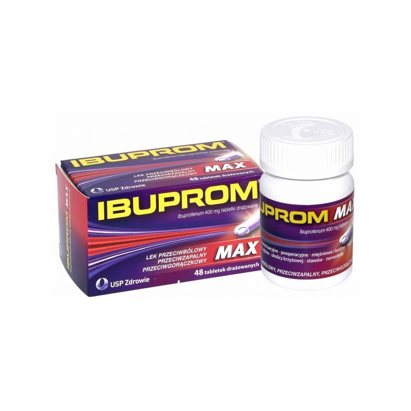 Ibuprom RRmax 400 mg x 48 tabl drażowanych